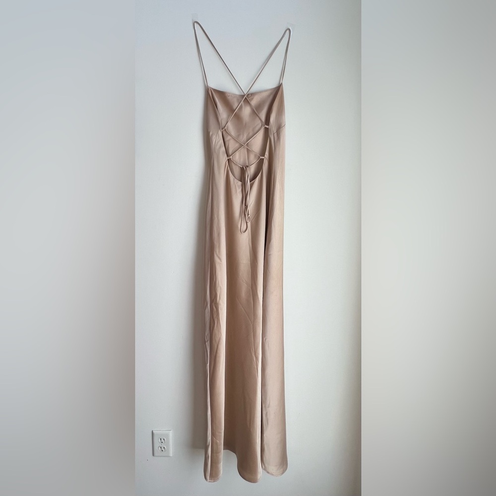 Show Me Your MuMu Champagne Luxe Satin Fabric